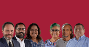 De izquierda a derecha: Gabriel Paizy, Javier Hernández, Marilyn Torrech, Teresa Gracia, Carlos Muñiz y Rolando Guzmán
