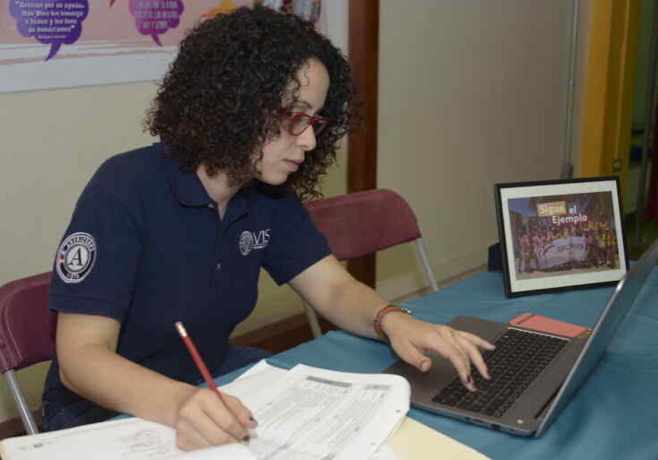 AmeriCorp Vista 3 members prepared a series of flowcharts and organized information